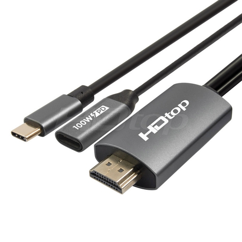ž���ο���ġ�� HDTOP HT-3C019 C to HDMI �̷��� ���̺�