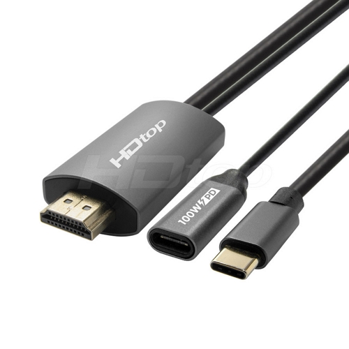ž���ο���ġ�� HDTOP HT-3C019 C to HDMI �̷��� ���̺�