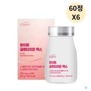 내츄럴플러스 에버핏 화이트 글루타치온 맥스 60정 (6개)_이미지