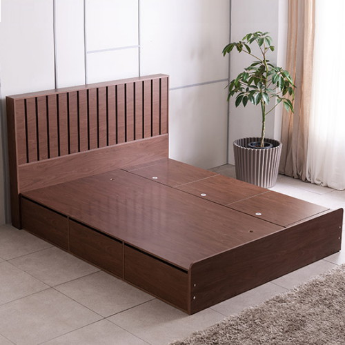 삼익가구 크로네 프리미엄 빅수납 호텔 LED침대 Q+협탁 (SB7존독립스프링)_이미지