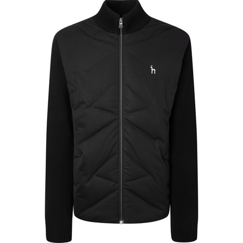 헤지스골프 하이브리드 경량 패딩 집업니트 WPSW4D907BK_이미지