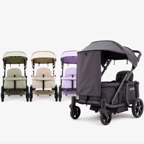 제이엠아이엔티엘 폼포라 N 디럭스 접이식 유아웨건 (멀티커버 햇빛가리개 포함)_이미지