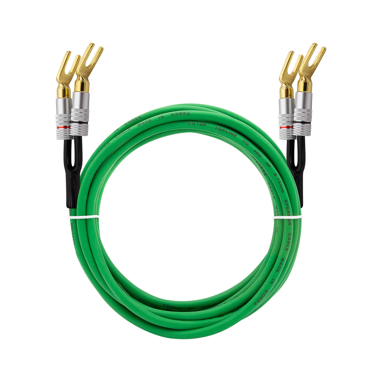 말굽 단자 30C 그린 스피커케이블