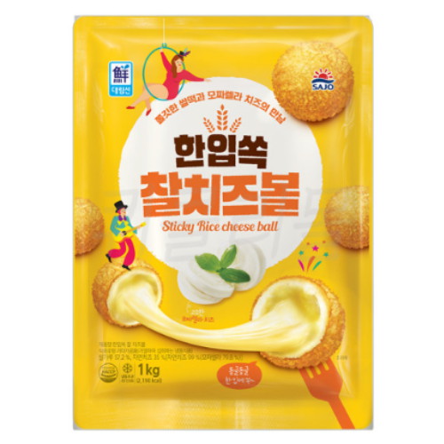 사조대림 대림선 한입쏙 찰치즈볼 1kg (3개)_이미지