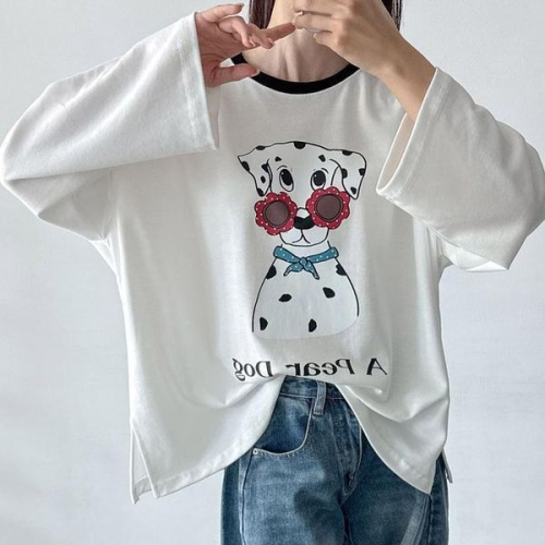 아이우먼 달마시안도그티셔츠 MAV806M601 빅사이즈