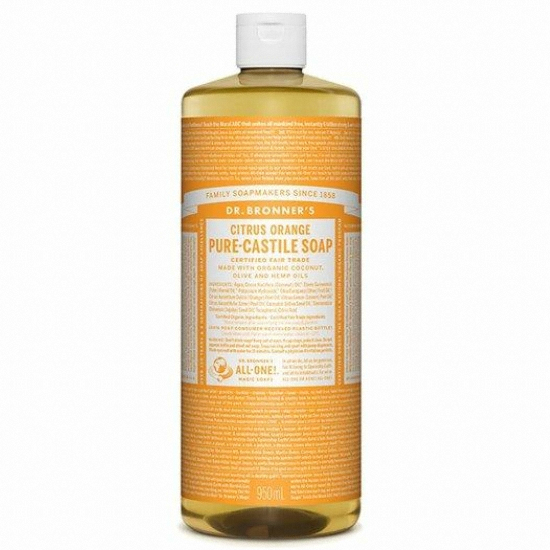 닥터브로너스 시트러스 오렌지 퓨어 캐스틸 솝 950ml (1개)_이미지