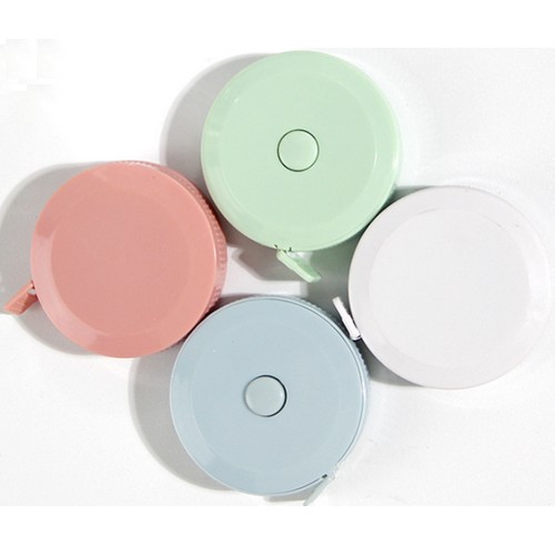 차치미 휴대용 파스텔 원형 미니줄자 (1.5m)