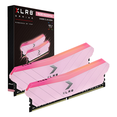 PNY XLR8 DDR4-4600 Gaming EPIC-X RGB 핑크 패키지 (16GB(8Gx2))