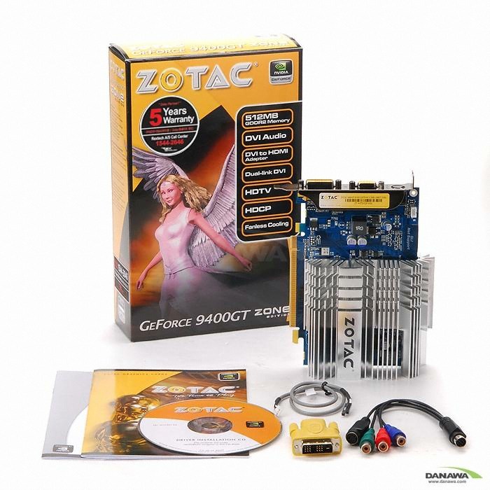 ZOTAC 지포스 9400GT Zone Edition DDR2 512MB_이미지