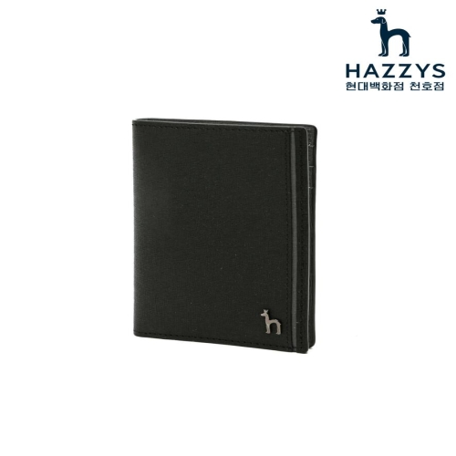 COLOR POINT 블랙 배색포인트 소가죽 카드지갑 HJHO5F336BK