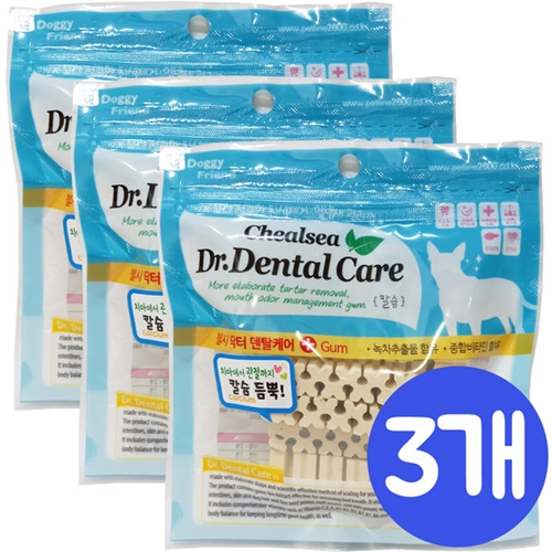 펫라인 도기프렌드 첼시 닥터 덴탈케어 칼슘 100g (3개)