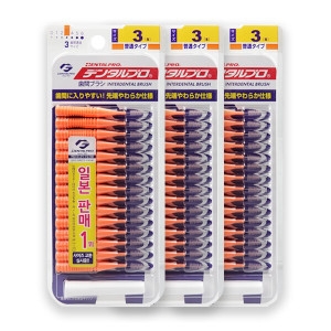 잭스 치간칫솔 3호 1.0mm 15p 3개