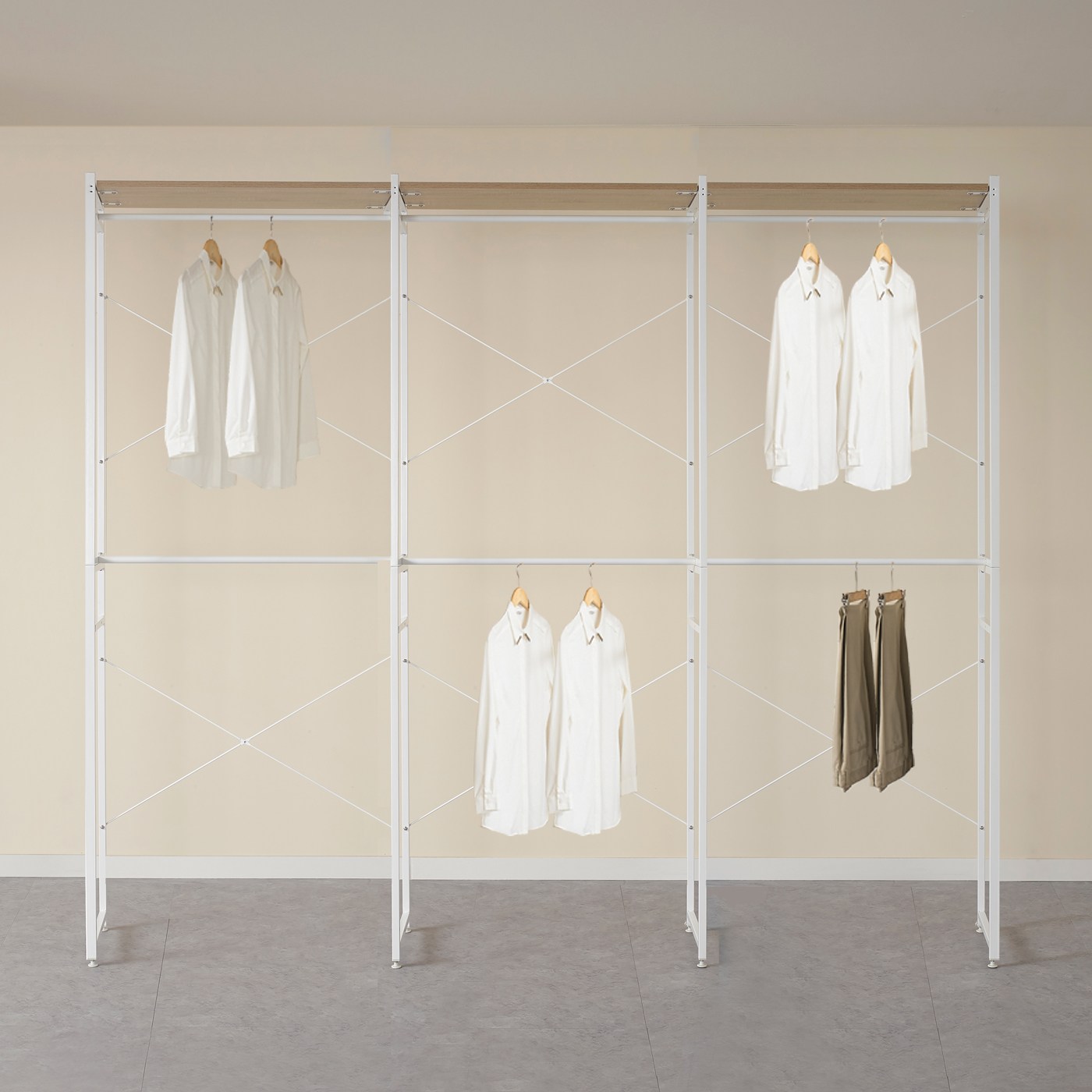 라삐소 드레스룸 옷장 이동식행거 2500_이미지