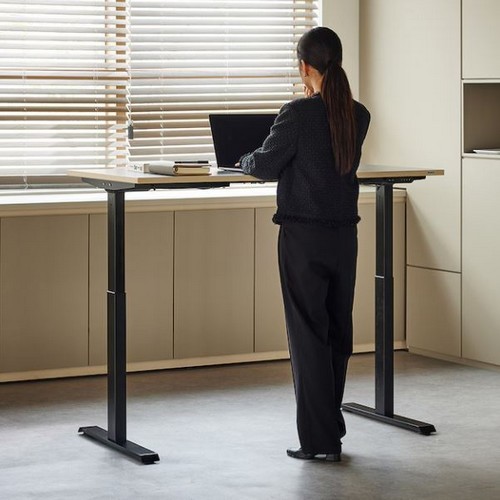 리치맷 롱코 듀얼모터 모션 스탠딩 직각 커브홀 3STEP 책상 (1600x750)