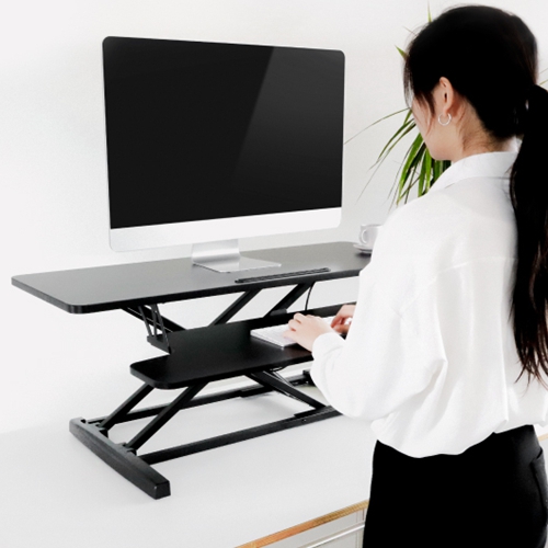 루나랩 높이조절 LITE 스탠딩 책상 거치형 (910x400)_이미지