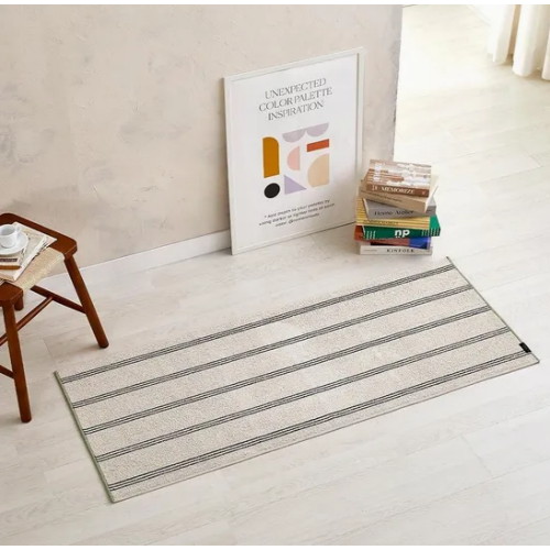 모던하우스 코튼블렌드 러그 그레이 스트라이프