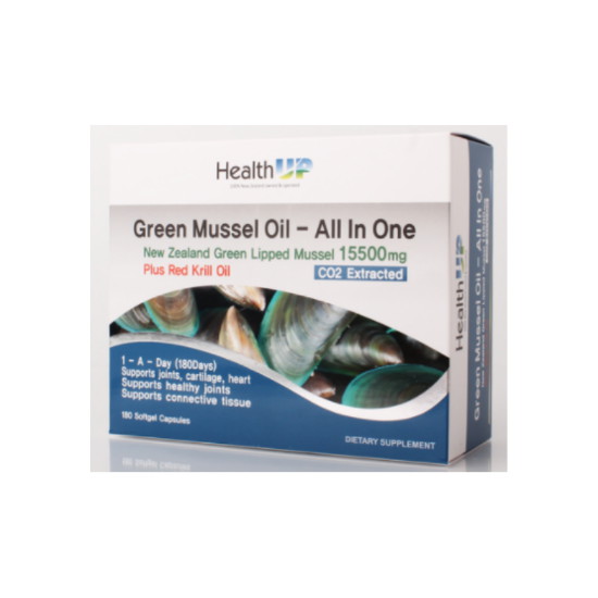  헬스업 초록입홍합 올인원 15500 180캡슐 (해외) (1개)