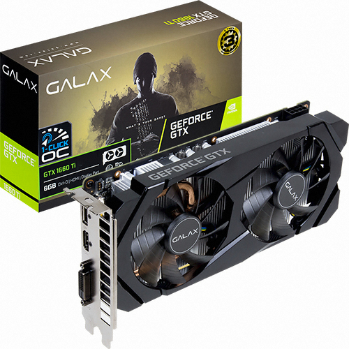 갤럭시 GALAX 지포스 GTX 1660 Ti BLACK D D6 6GB_이미지