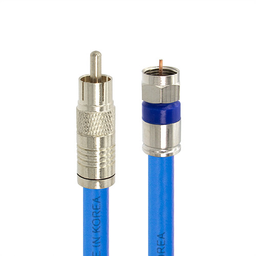 탑라인에이치디 솔탑 고급형 RCA TO RF 블루 TV 동축 케이블 (SOLTOP-797, 20m)