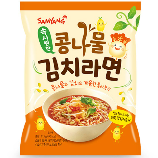 삼양식품 콩나물 김치 라면 115g (24개)_이미지