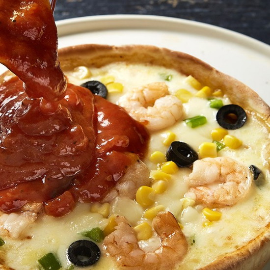 시카고 리얼 쉬림프피자 375g