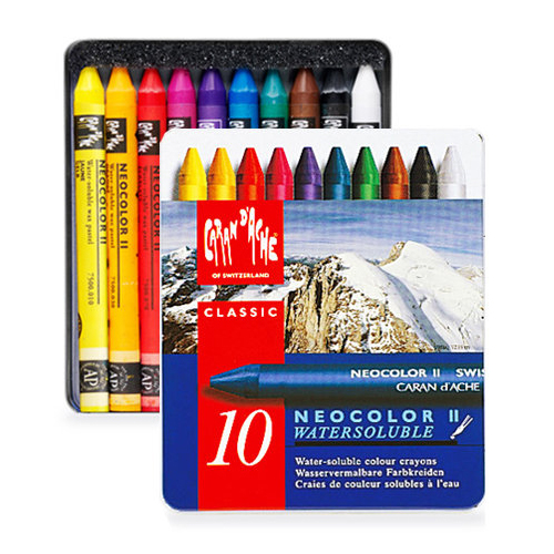 카렌다쉬 네오컬러2 수성 크레용 (10색)_이미지