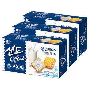 해태제과 샌드 에이스 우유크림 204g (3개)_이미지