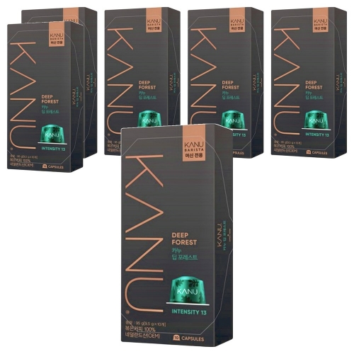 동서식품 맥심 카누 바리스타 딥 포레스트 캡슐커피(카누머신 전용) 10캡슐 (6팩)