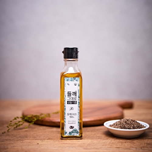  에버그린에버블루 햇빛순금 들깨그대로 생들기름 180ml [4개]