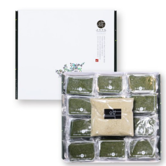 오복떡집 한라산 쑥 현미 인절미 선물세트 24개입 2.4kg (2개)_이미지