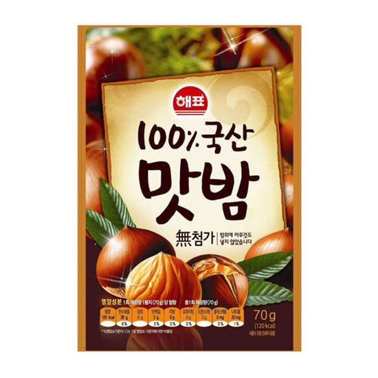 사조해표 해표 100% 국산 맛밤 70g (12개)_이미지
