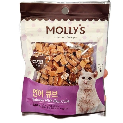 몰리스 연어 큐브 100g (2개)_이미지