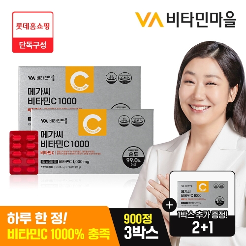 비타민마을 메가씨 비타민C 1000 1100mg 300정 (3개)_이미지