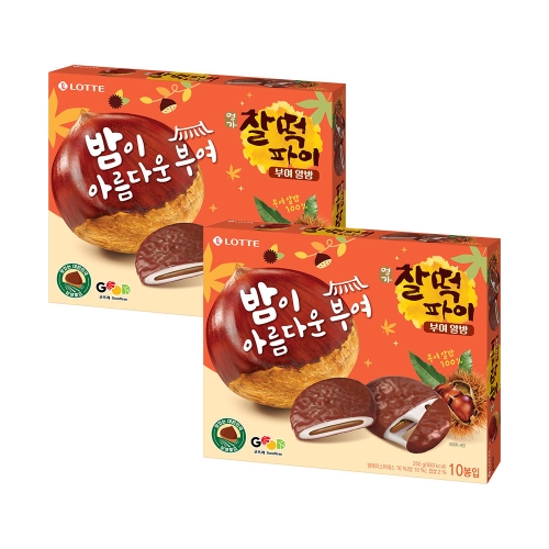 롯데제과 찰떡파이 부여알밤 250g