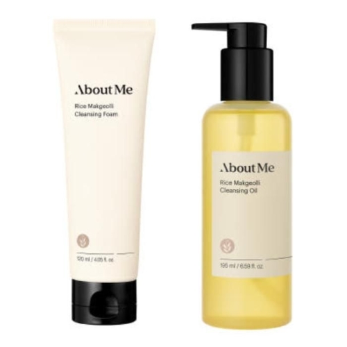 어바웃미 쌀 막걸리 클렌징폼 120ml + 클렌징오일 195ml (1세트)_이미지