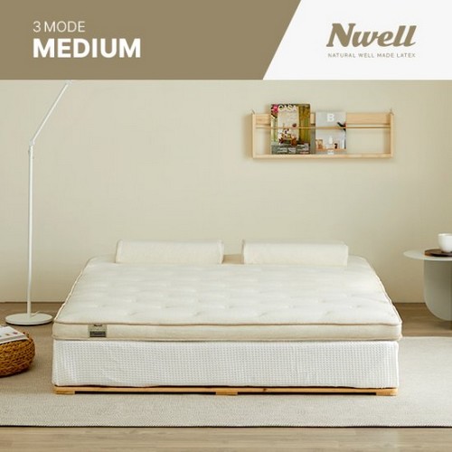 신우팜앤라텍스 느웰 3모드 미디움 천연라텍스 토퍼 매트리스 Q (7.5cm)_이미지
