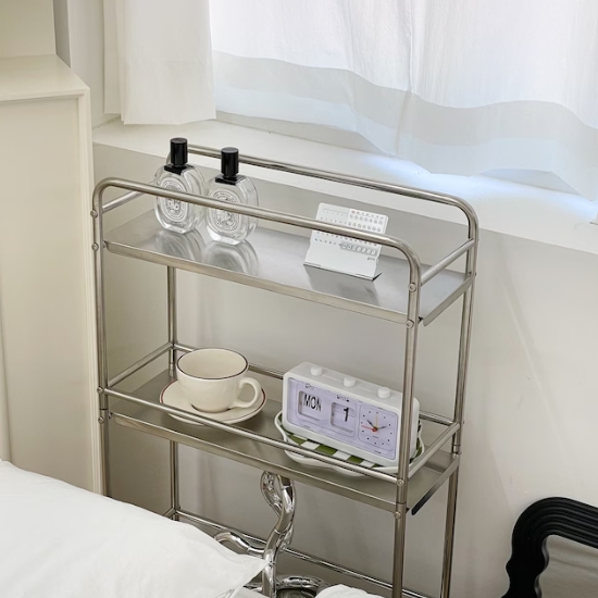 라다미노 304스텐 3단 슬림 미드센츄리 트롤리 L_이미지