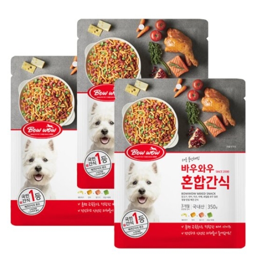 바우와우 혼합간식 350g (3개)_이미지
