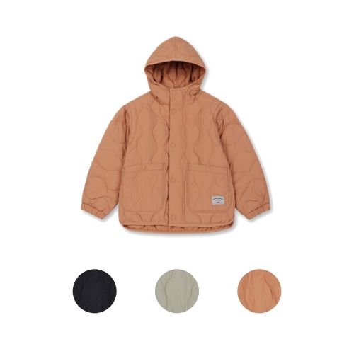 탑텐키즈 MKE4JP3022 공용 플러스웜 중힙 후드 퀼팅 점퍼