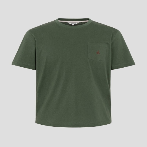 포켓 로고 반소매 티셔츠 카키 BC5742C66H