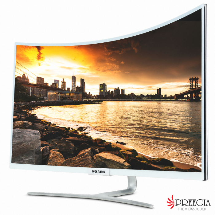 유지테크 메카닉 UG-326 프로 커브드 게이밍 DP 165 화이트_이미지