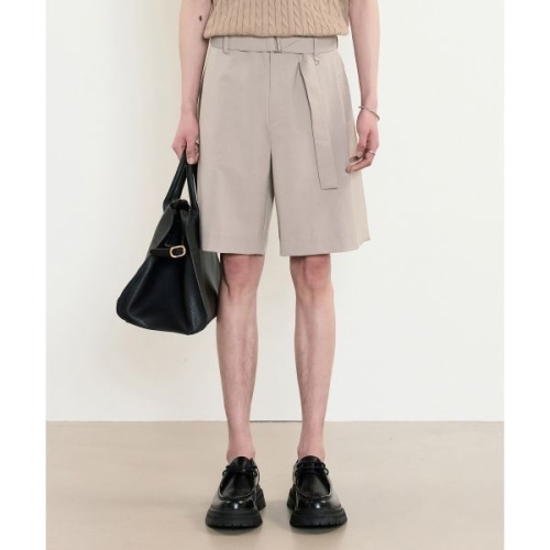  TNGT Belted Wide Shorts Light Beige TNPA5E207I2