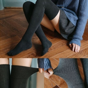 반스 123마켓  H 방한 오버 니삭스긴양말 반스타킹 방한 반양말 필라테스 요가 종아리양말 레깅스 무릎양말