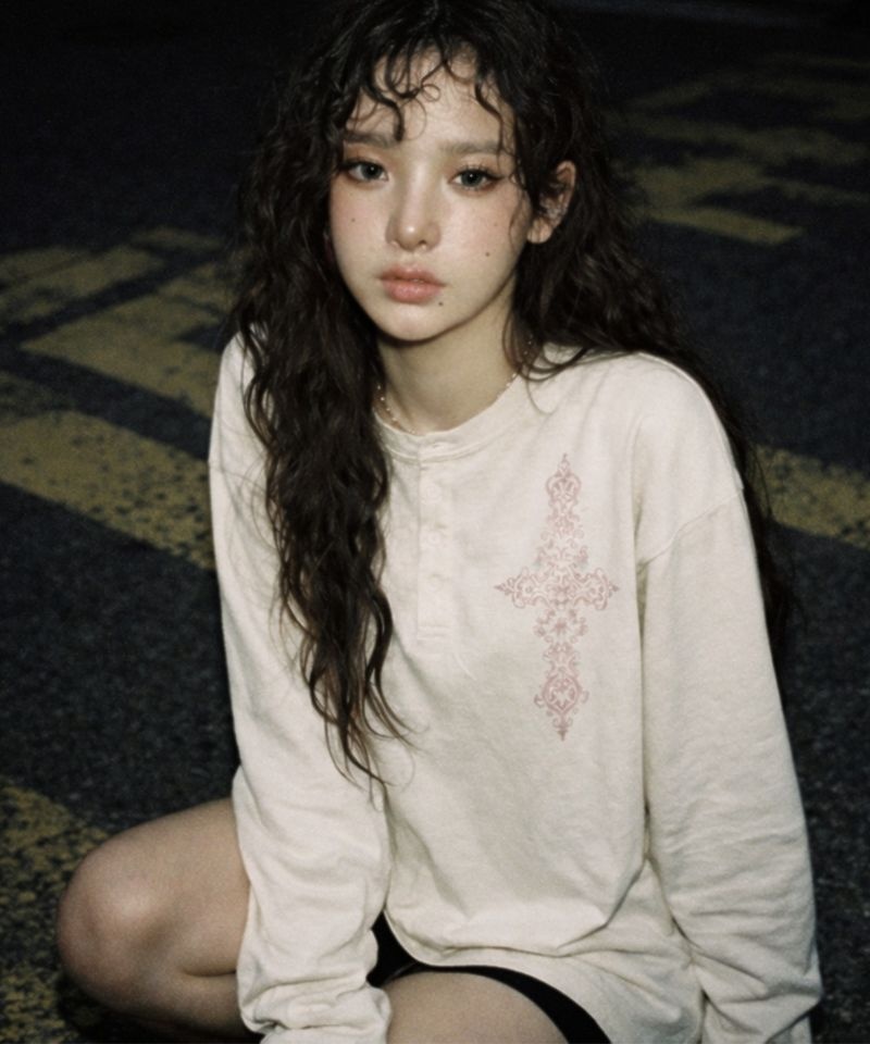 그레이버 GRAVER UNISEX SIM CROSS 헨리넥 롱슬리브 티셔츠_2color GDHLS2622R 3116858