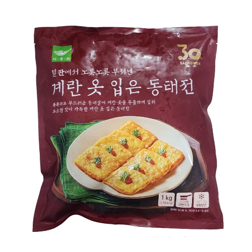 사옹원 계란옷입은 동태전 1kg (2개)