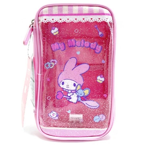 마이멜로디 투명 빅파우치 252649 산리오필통 필통 필기구통 캐릭터필통 팬시필통 문구용파우치 팬시파우
