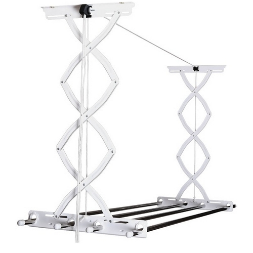 MD글로벌 봉 스테인레스 천장 빨래건조대 3단