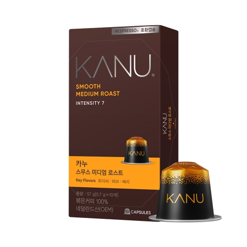 동서식품 카누 스무스 미디엄 로스트 캡슐커피(네스프레소 호환) 10캡슐 (10팩)_이미지