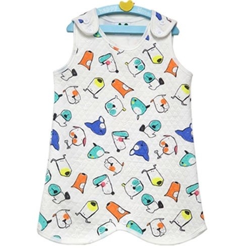 삐까부 따뜻한 누빔롱 댕댕이 수면조끼    유아동 종합쇼핑몰