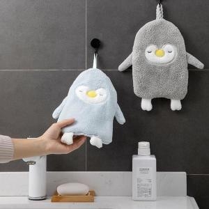 셀러허브 다용도 펭귄 극세사 핸드타올 고리형 DD-10959 S8685359